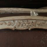 Louis XV style bed in 20th century patinated beech