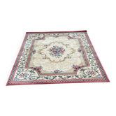 Persian rug in virgin wool, red beige velvet, 200x170 Saint Maclou