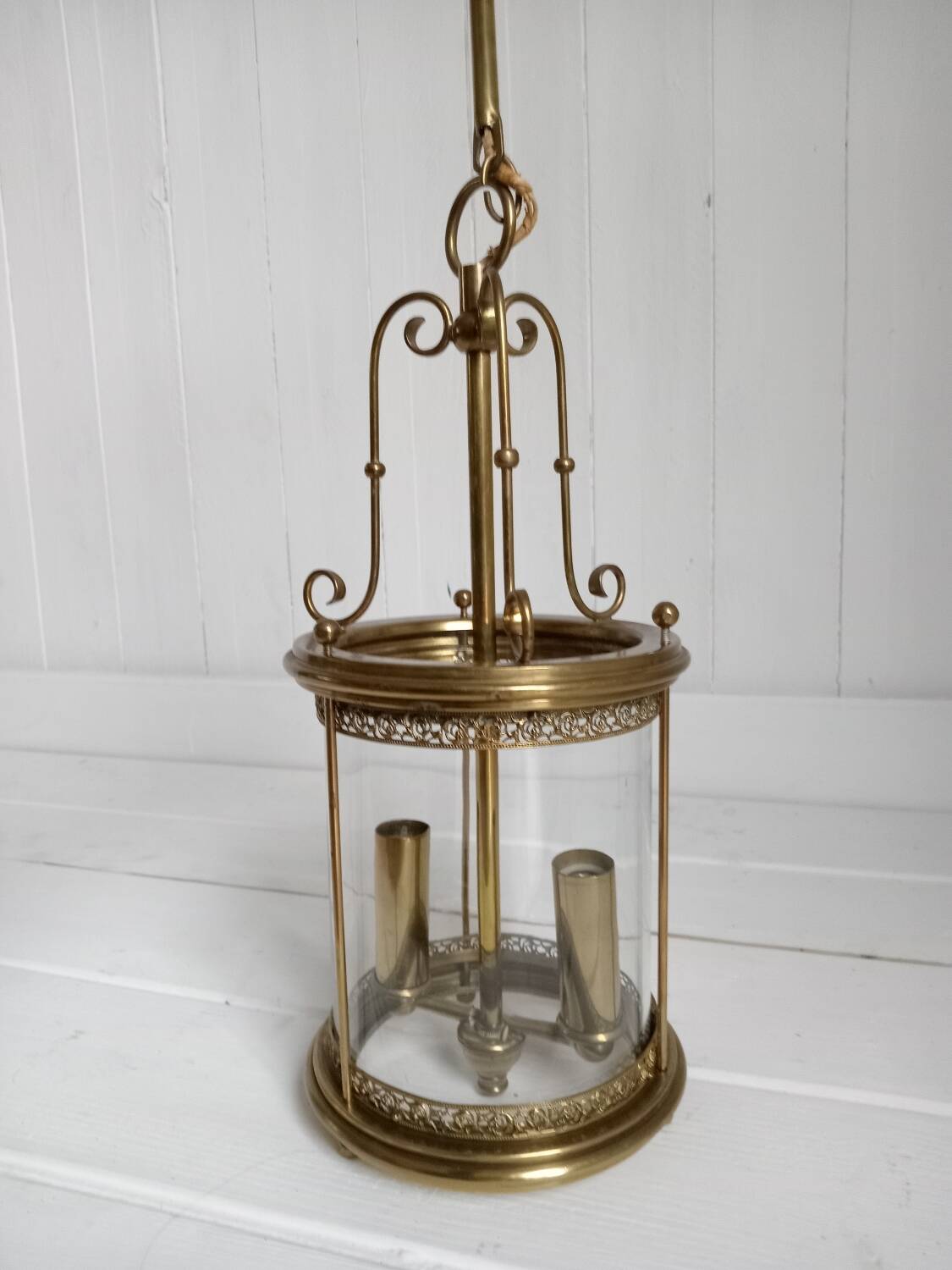 Brass chandelier / pendant