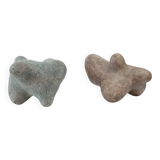 Pair of ceramic sculptures