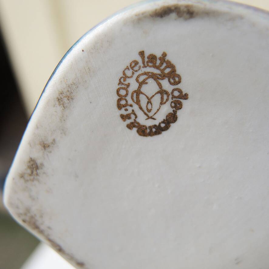 Antique porcelain fish pitcher