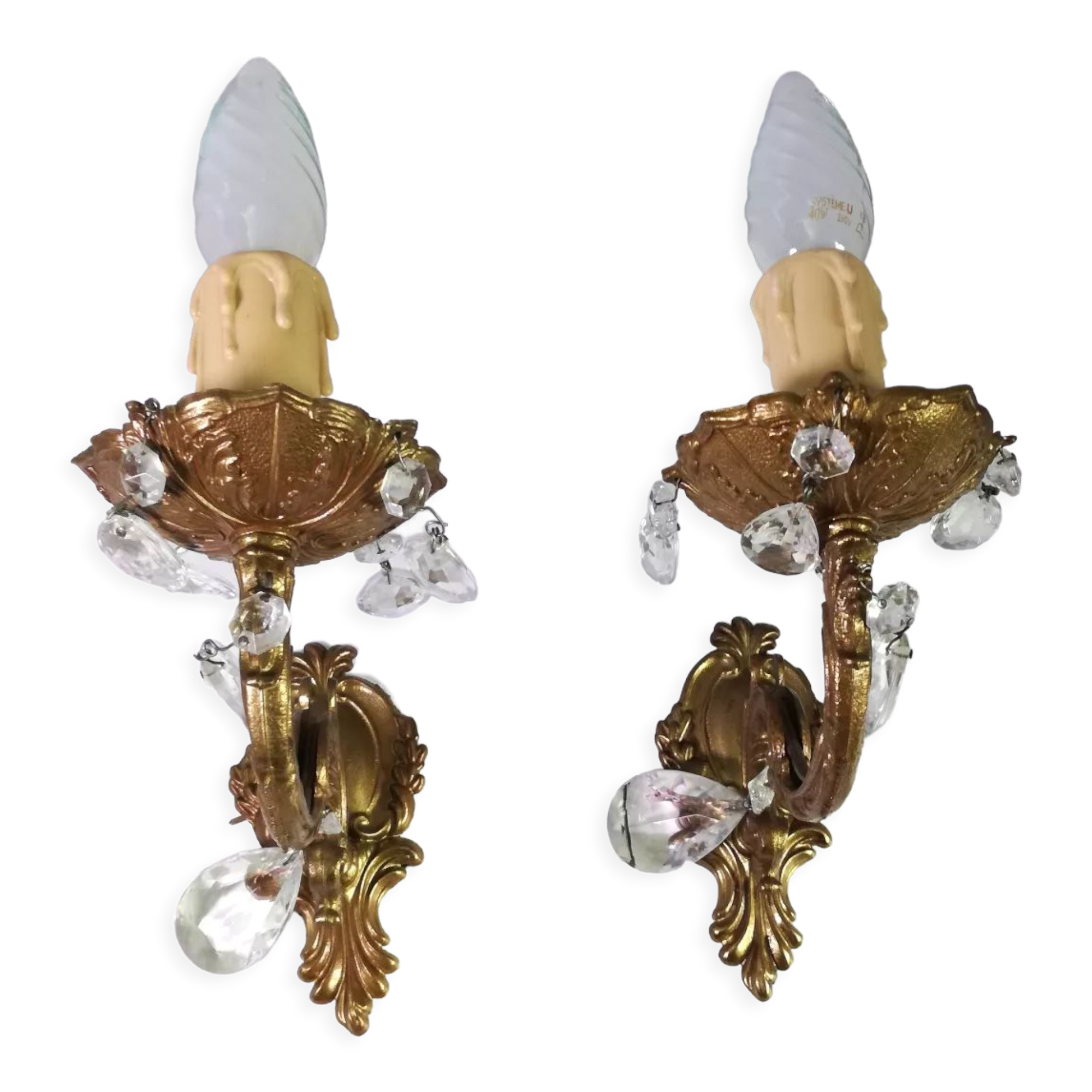 Louis XVI style bronze sconces