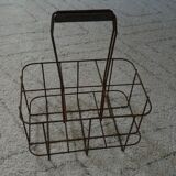 Iron bottle holder vintage 1960s