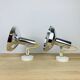 Pair of Concord chrome metal adjustable spotlights from the 70s