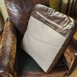 Old vintage leather club chair