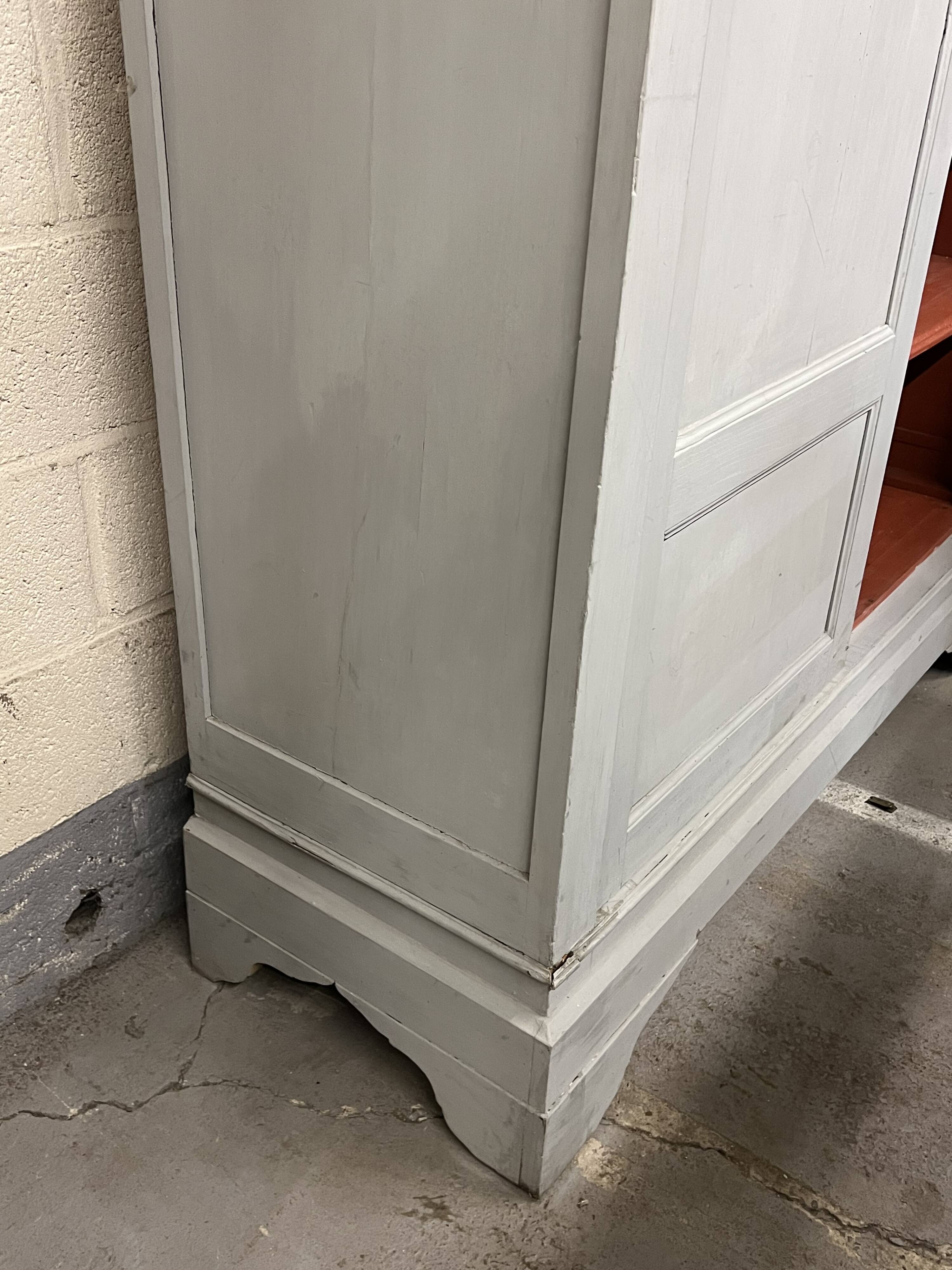 Antique painted wardrobe.