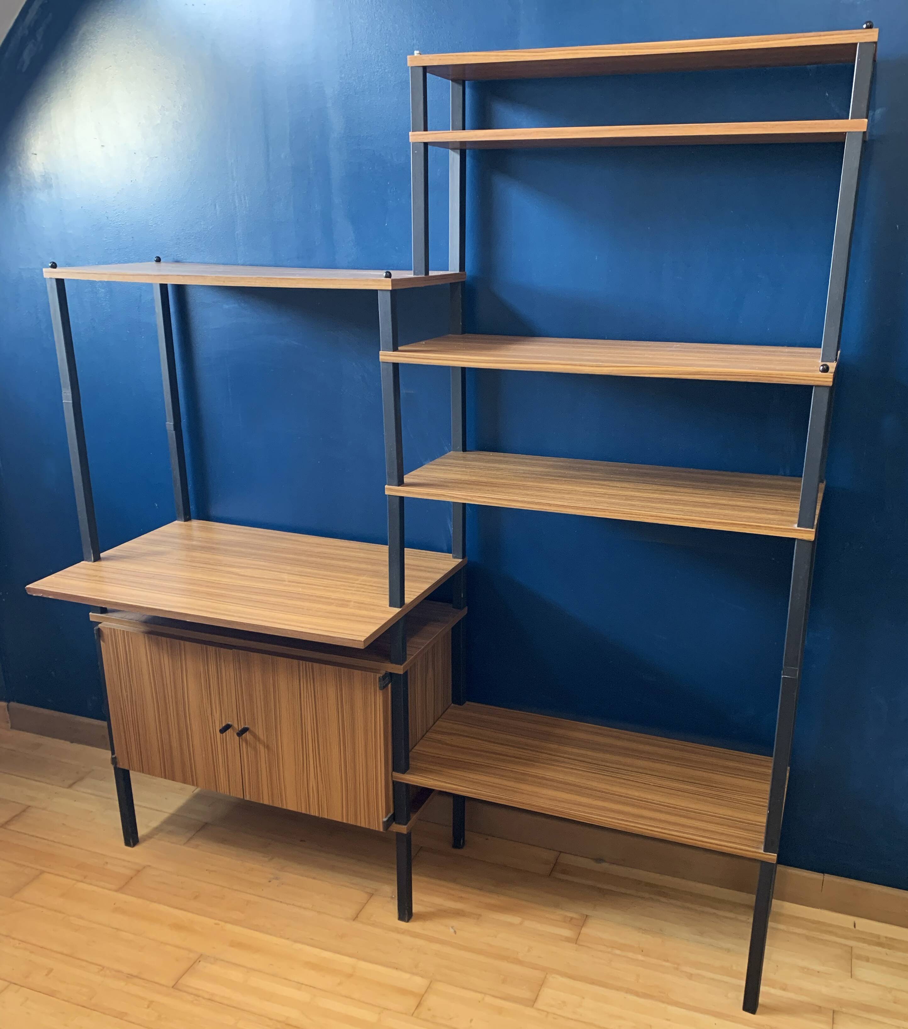 Modular vintage Scandinavian shelf, 1960s.