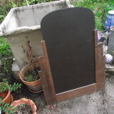 Mirror bevelled art deco raw oak 68x90cm