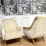 Pair of compass feet chairs