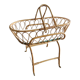 Rattan bassinet with support