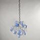Lampe suspendue Disc bleue transparente Italie