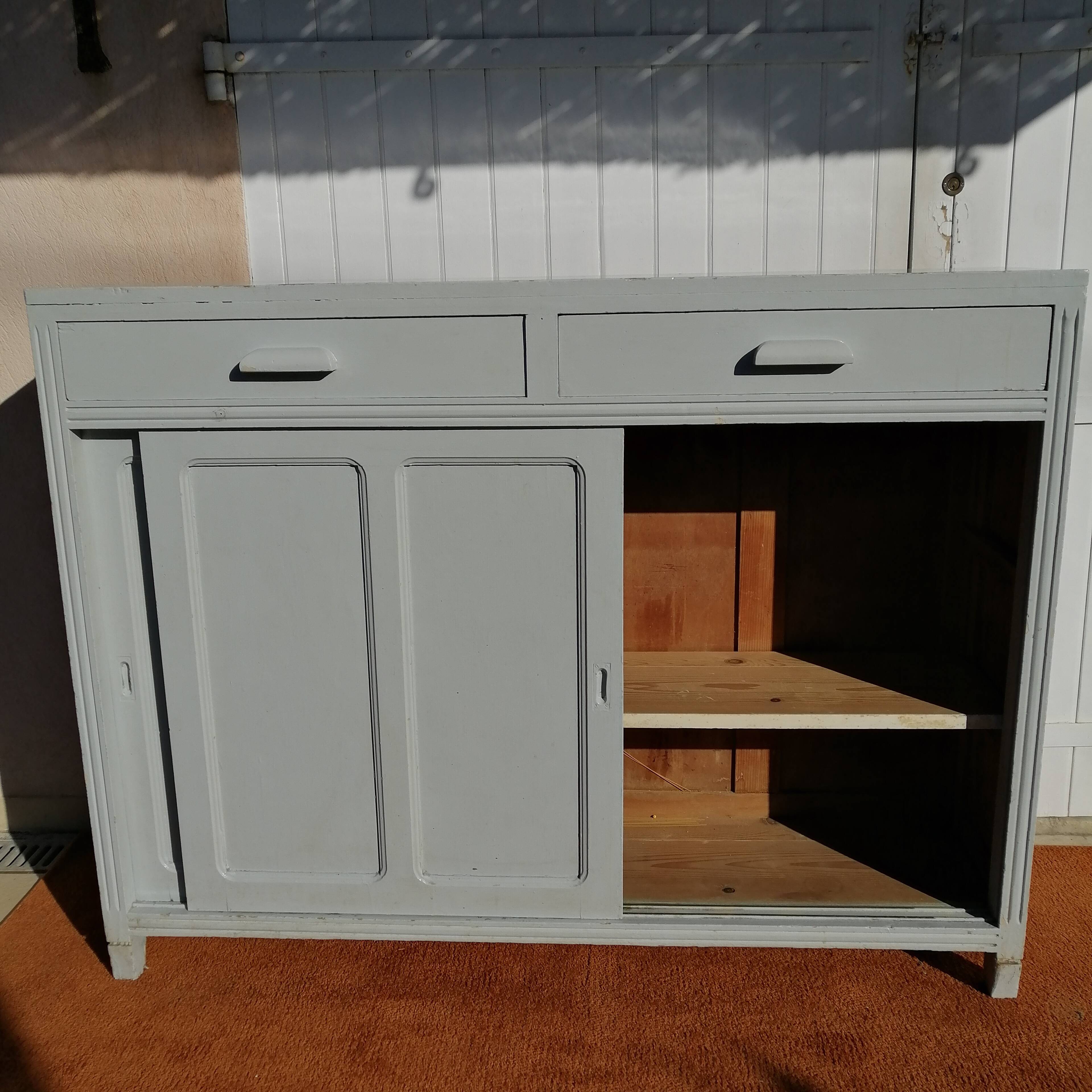 Large Sideboard sliding doors 1950s
