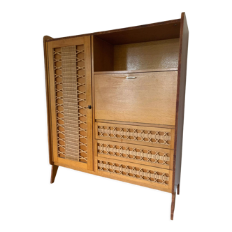 Rattan wardrobe