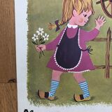 Vintage school poster Nathan 1968 "Le Pré"