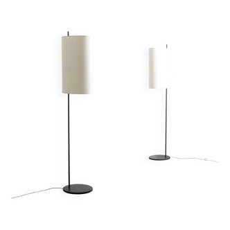 Pair of Danish Mid Century Arne Jacobsen "AJ Royal" Floor Lamps, 1950s