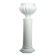 Tommaso Barbi Oversized White Ceramic Vase and Column, Italy 1970