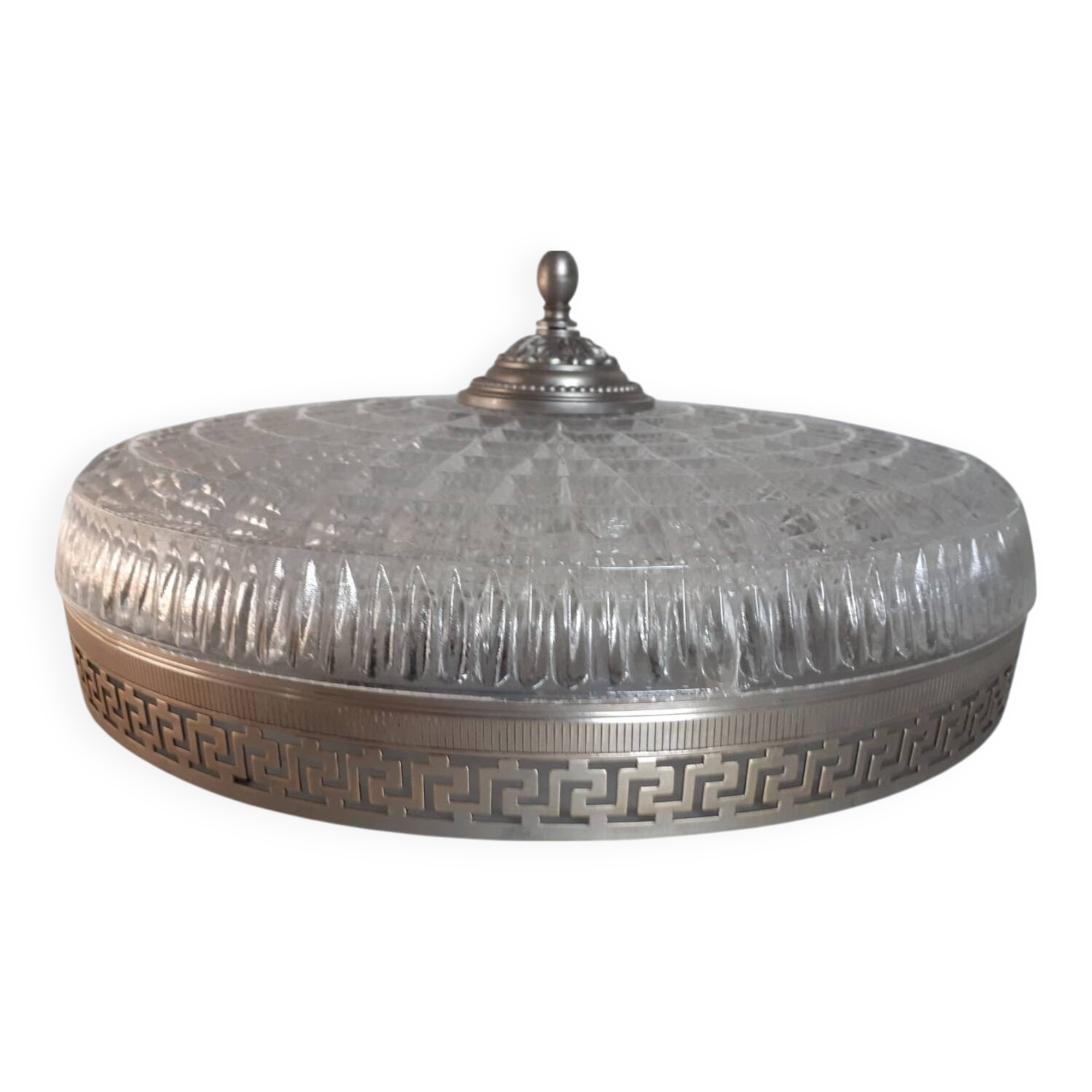 Large and magnificent Lucien Gau ceiling light -35cm