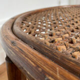 Rattan and wicker coffee table