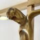 Bronze crucifix, 70s sculpture