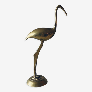 Decorative brass heron