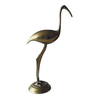 Decorative brass heron
