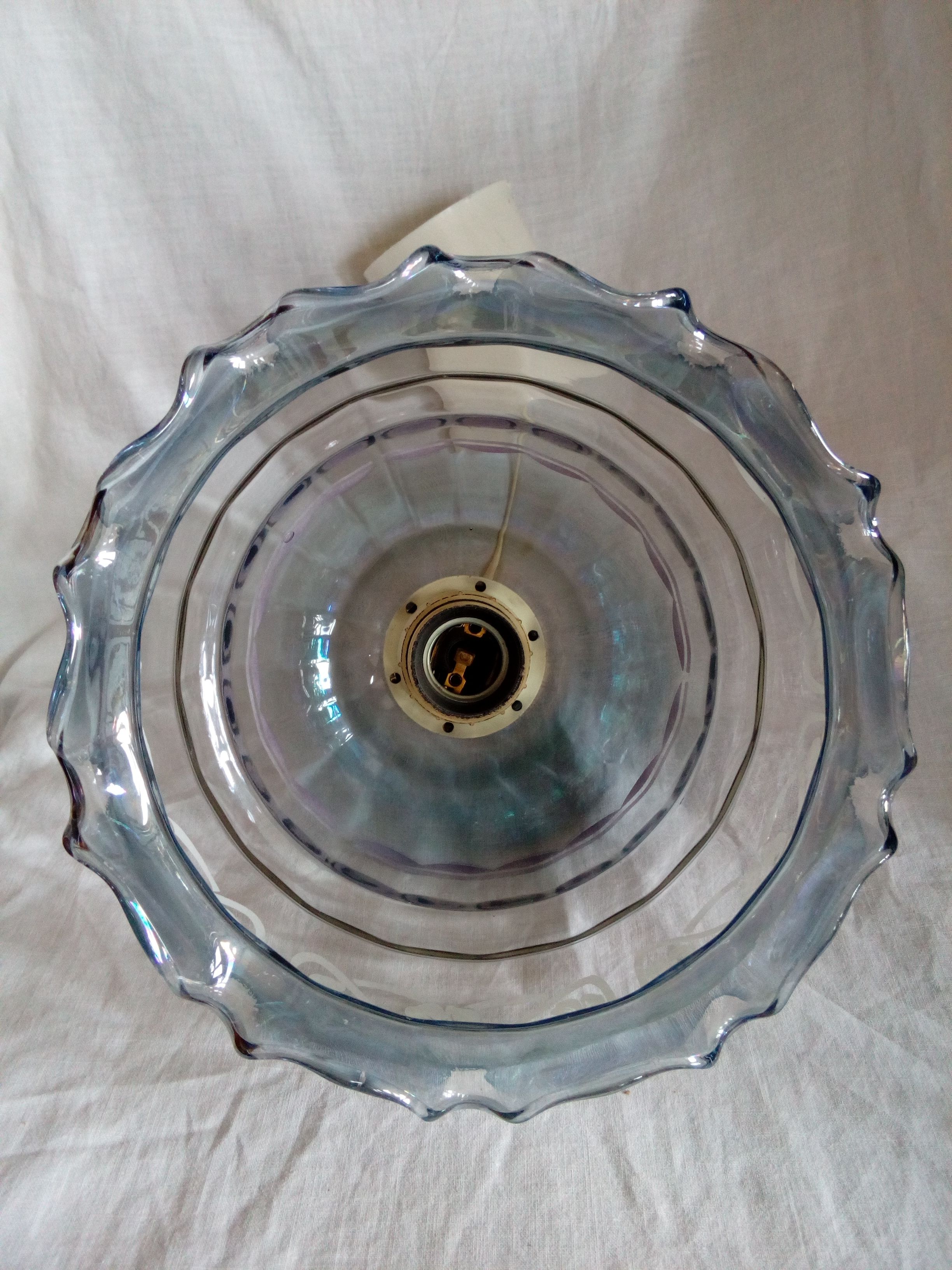 Suspension in the glass of the 60 or 70 signed Vianne
