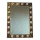 Bronze and Porcelain Mirror from Paris, 1950s