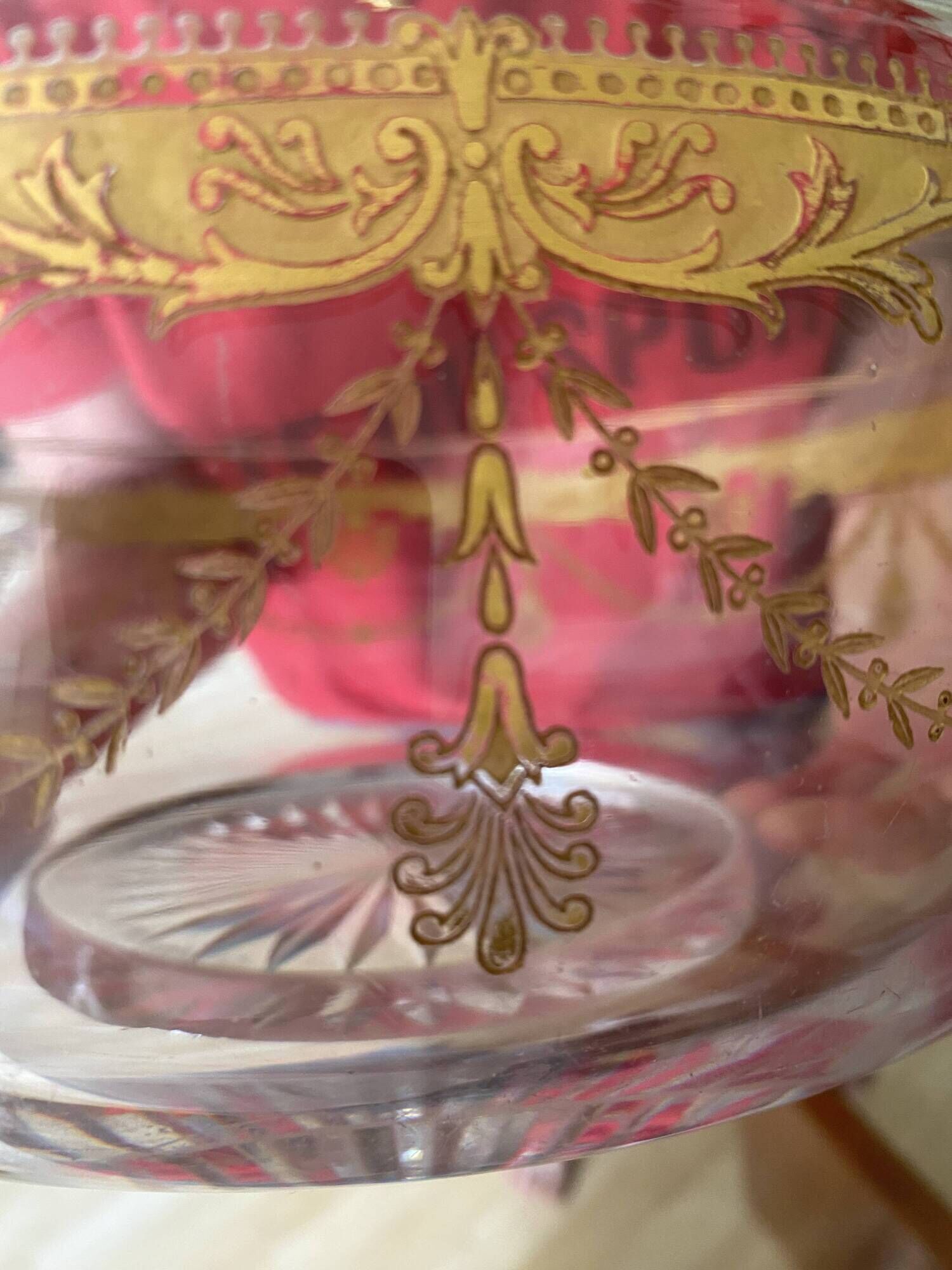 Crystal salad bowl