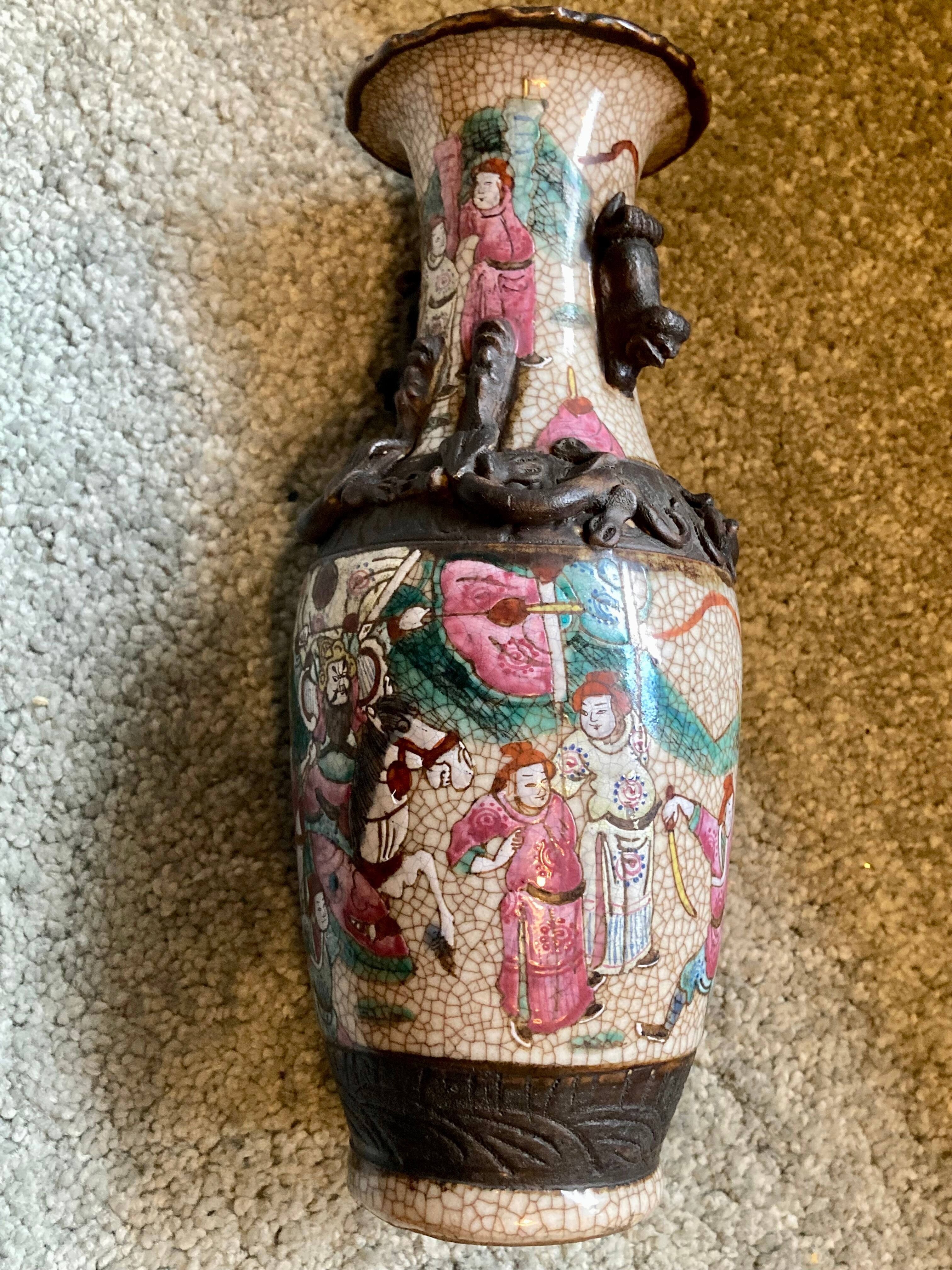 Pair of Nanjing vase signed- excellent condition - beautiful quality