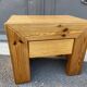 Scandinavian bedside Wood pine fir vintage design 1970/1980