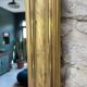 Antique mirror 86.5/69cm Louis-Philippe gilded with gold leaf, engraved decoration.