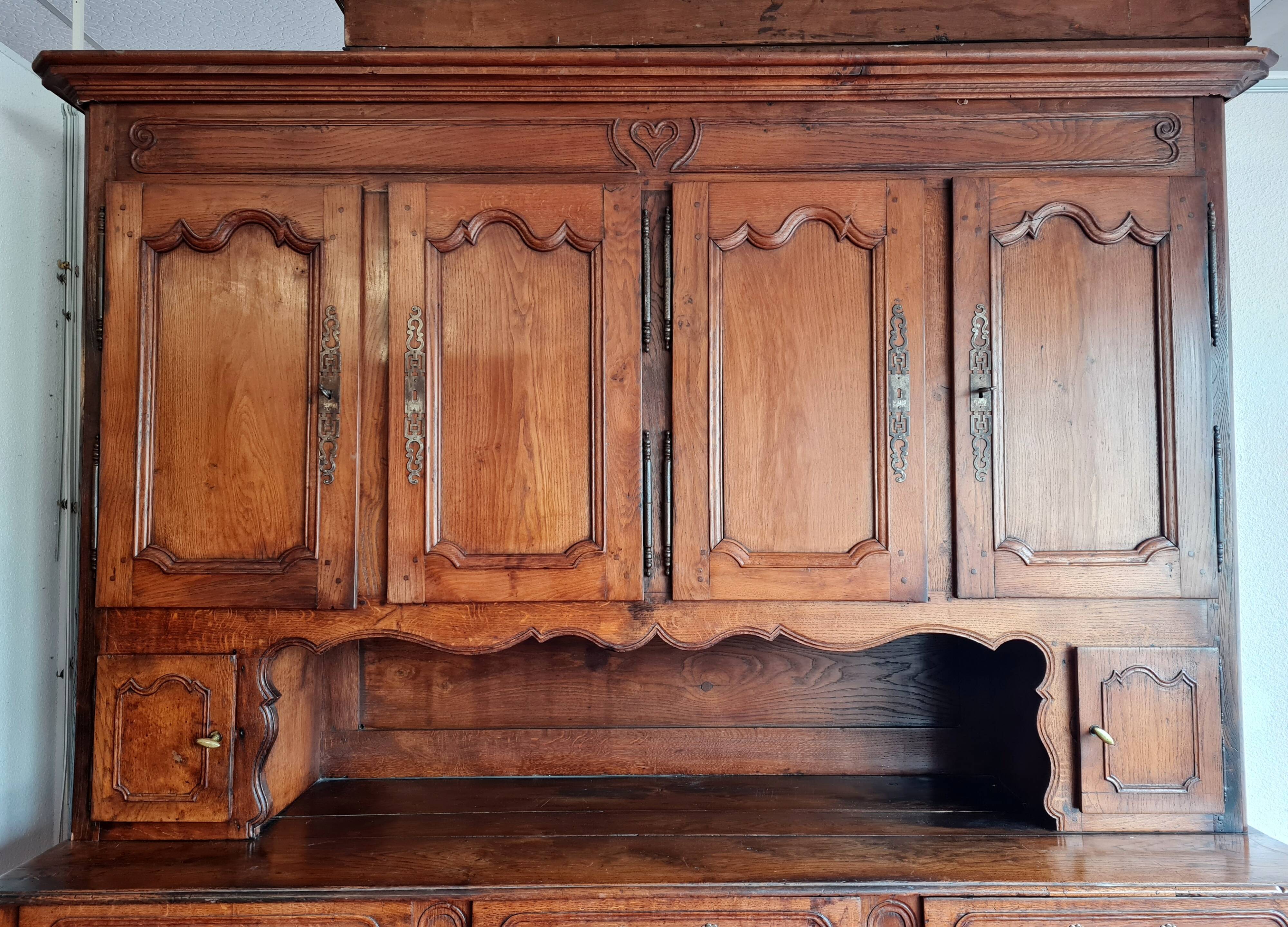 Louis XV era wedding buffet in solid elm