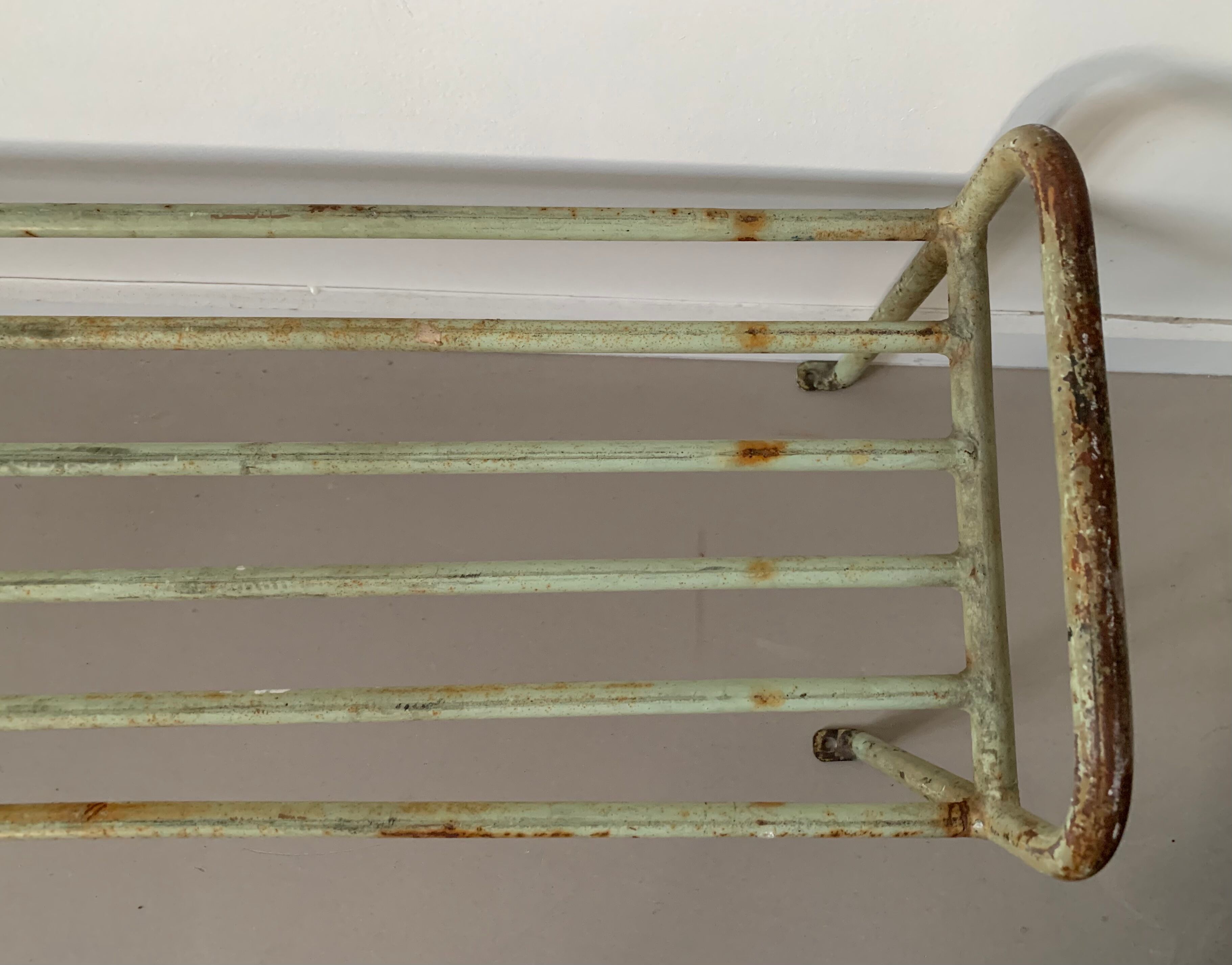 Antique metal bench