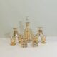 Vintage Vannes le Chatel crystal carafe and glasses
