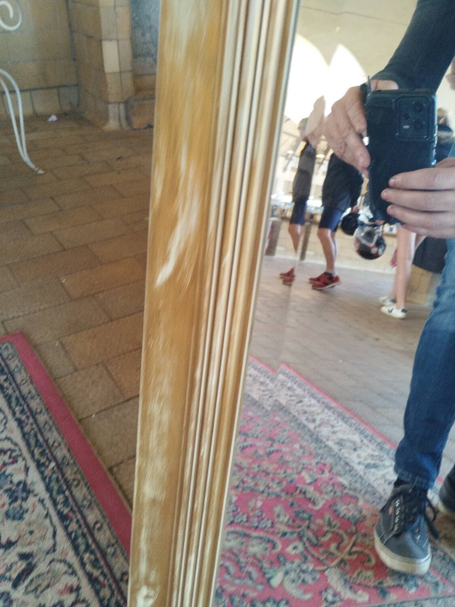 Antique trumeau mirror in Louis XVI style