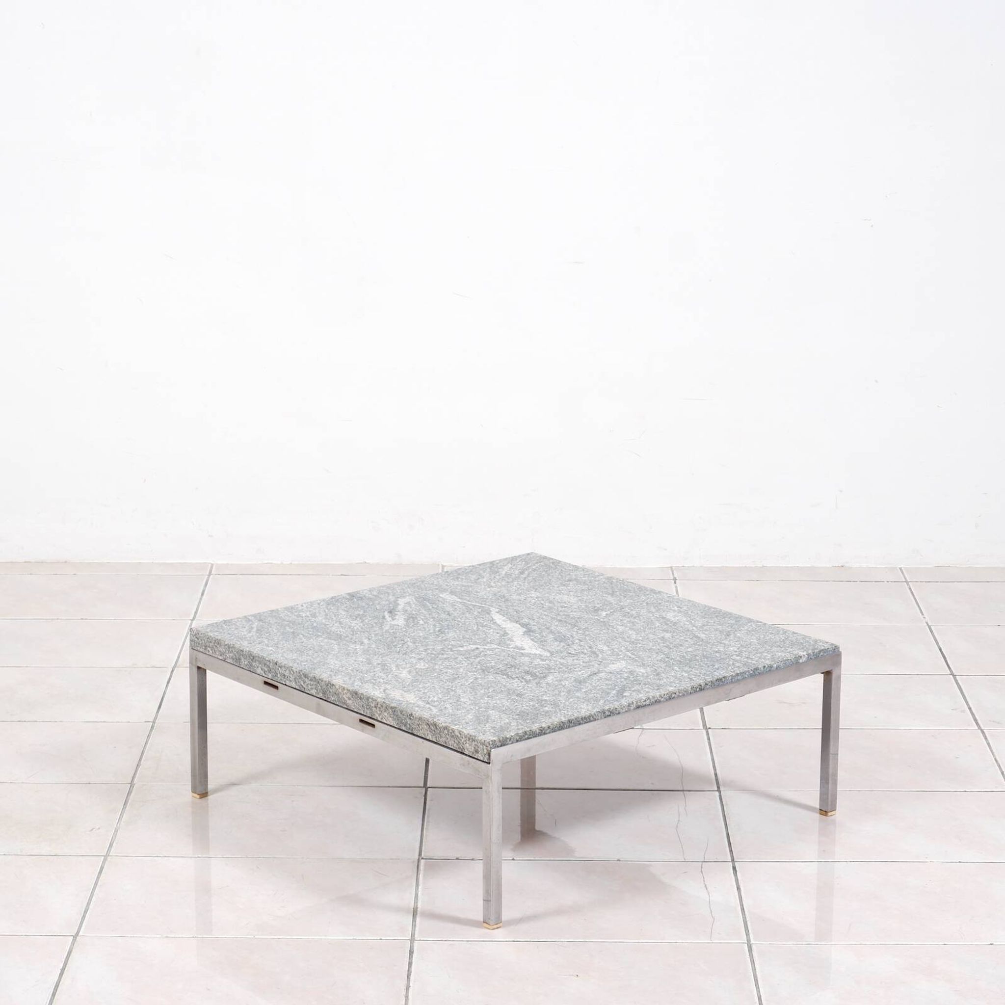 Wittmann Constanze coffee table with granite table top by Johannes Spalt