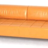 Quadra 3-seater leather sofa Poltrona Frau