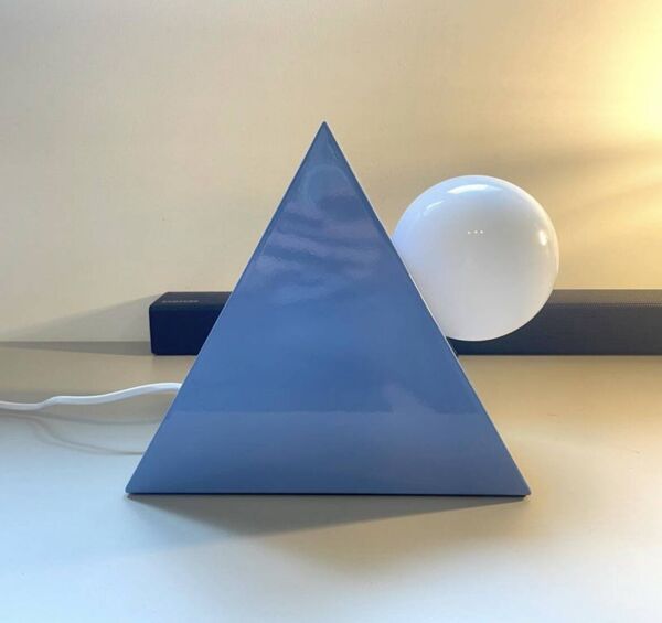 Lampe à poser Axel chay bleue Monoprix