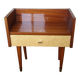 Spindle-legged bedside table