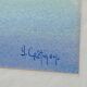 Painting signed Cretinon watercolor view of Lyon Notre-Dame de Fourvière Basilica