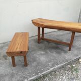 Duo of brutalist tables