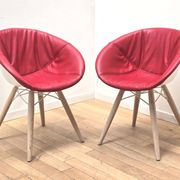 Pair of Gliss Wood 904 armchairs, Pedrali