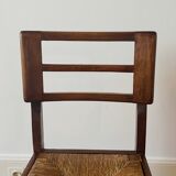 Pierre Cruège straw chair 1950s