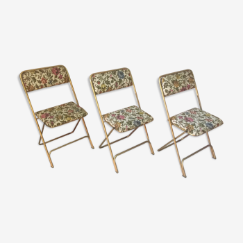 Lafuma folding chairs brass