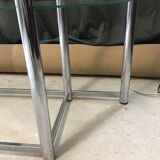 Chrome bookcase of the 70