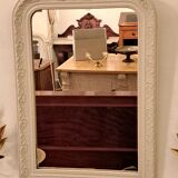 Louis Philippe style mirror in patinated stucco