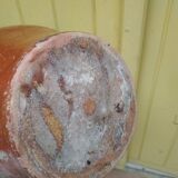 Old glazed grease pot