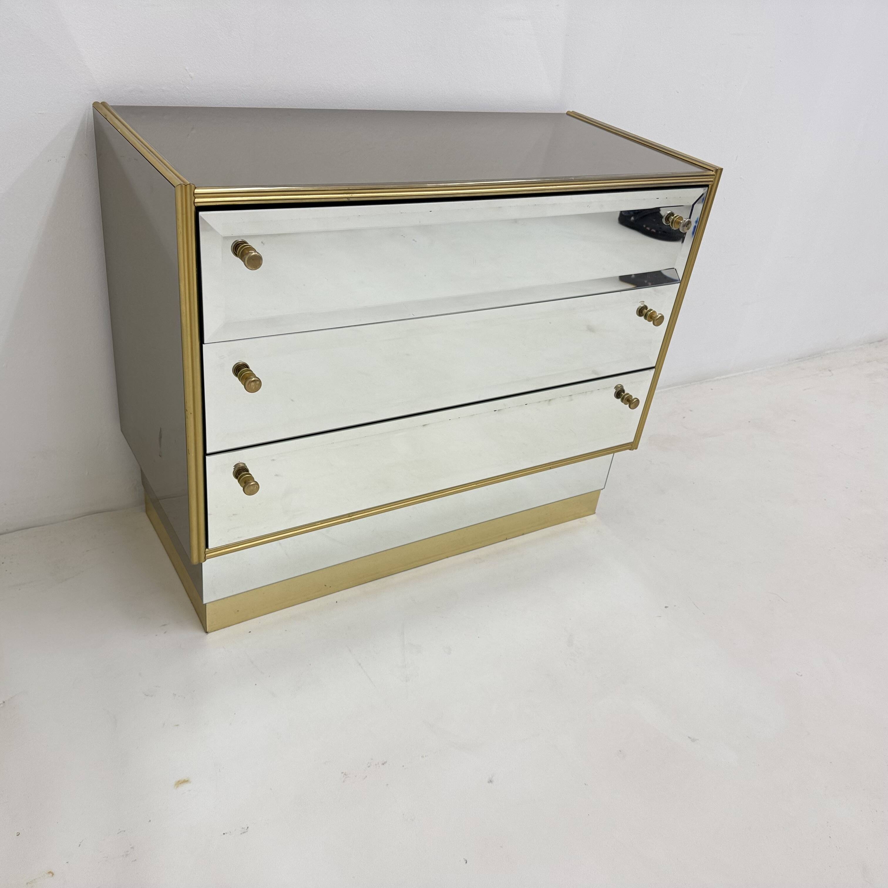 Commode à miroir Schöninger du milieu du siècle, années 1970