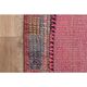 Pink Red Vintage Oushak Wool Turkish Runner Rug 83x305