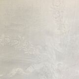 8 damask napkins, monogram, old linen